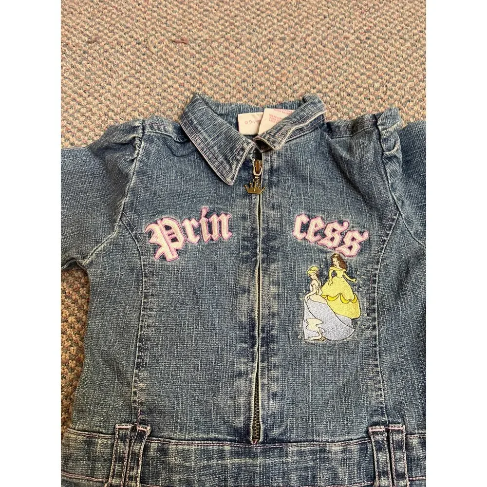 Disney Princess Vintage Denim Long Sleeve Dress 4T